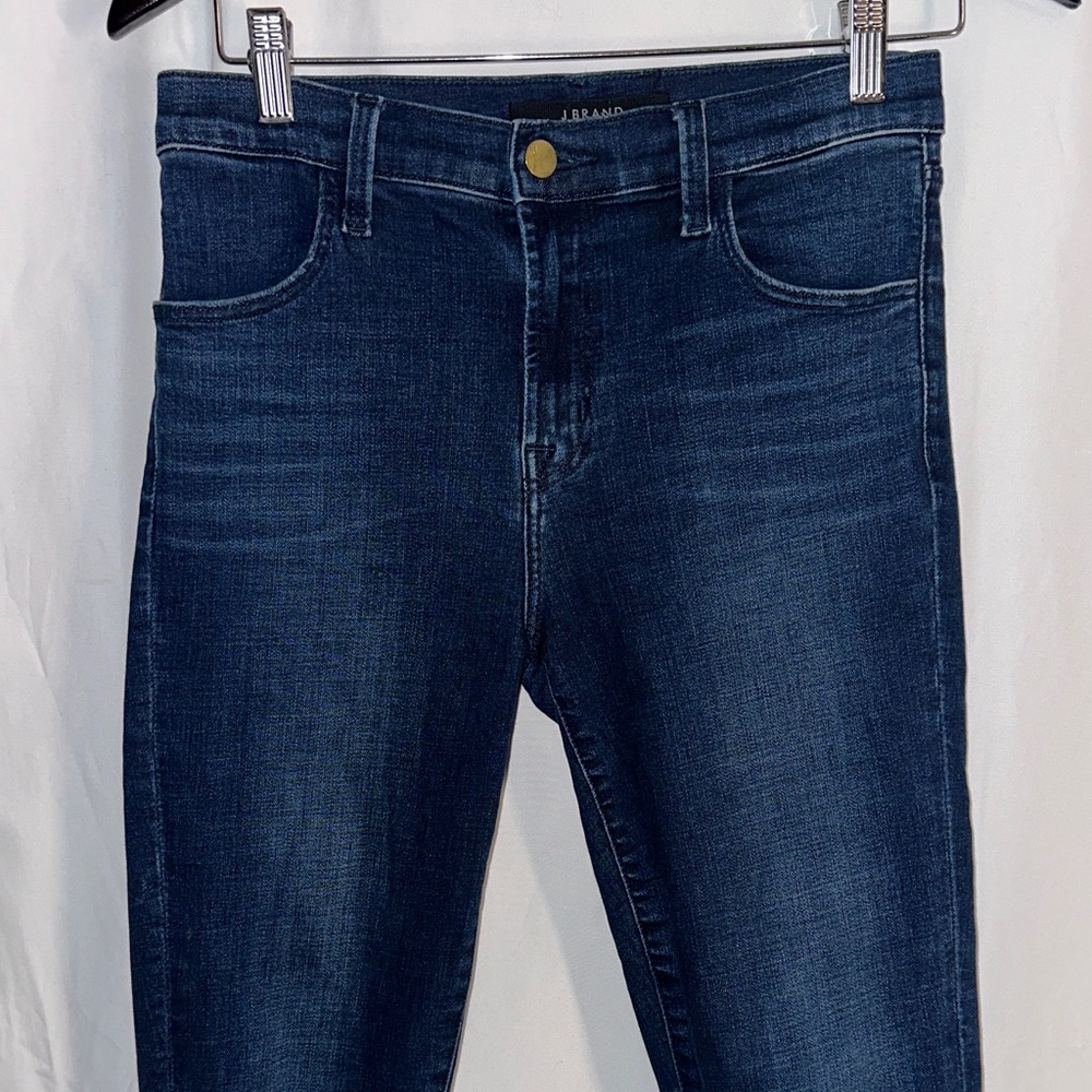 J Brand Women's Dark Blue High Rise Jeans